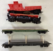 Trenes escala H.0 3 camas planas y un caboose segunda mano  Embacar hacia Mexico