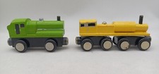 Usado, Par exclusivo de motor de trem de madeira feito à mão - Compatível com Brio, Thomas & Friends comprar usado  Enviando para Brazil
