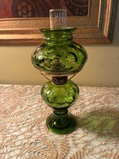 Usado, Lâmpada a óleo vintage miniatura verde furacão - Hong Kong - 9 1/2" de altura comprar usado  Enviando para Brazil