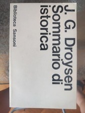 Sommario istorica j.g.droysen usato  Trieste