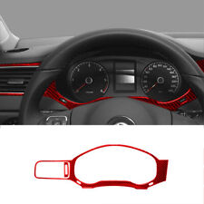 2 peças velocímetro de fibra de carbono vermelho acabamento de tampa surround para Volkswagen Jetta Sedan, usado comprar usado  Enviando para Brazil