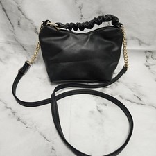 Black faux leather for sale  WREXHAM