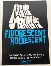 Arctic monkeys florescent for sale  DORKING