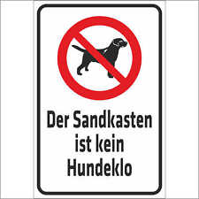 Schild warnung sandkasten gebraucht kaufen  Deutschland