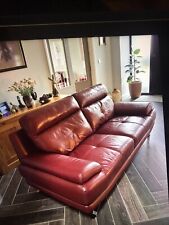 Settee sofa leather for sale  SHEPTON MALLET