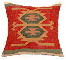 Capa de almofada de juta 100% natural 18" quadrada decoração para casa fronha Kilim comprar usado  Enviando para Brazil