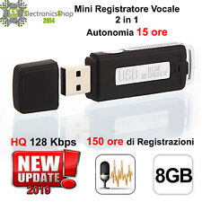 8gb registratore vocale usato  Messina