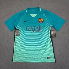 Camiseta masculina Barcelona FC futebol GRANDE azul 2016-17 kit Nike tamanho G comprar usado  Enviando para Brazil