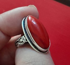 Anello donna corallo usato  Roma