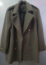 Wool blend olive for sale  GRAYS