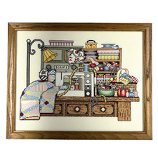 Vintage framed sewing for sale  Fort Dodge