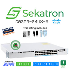 ♻️ Switch Cisco C9300-24UX-A 24 Portas Multigigabit UPoE - Pronto para Uso ⚡Envio Rápido comprar usado  Enviando para Brazil