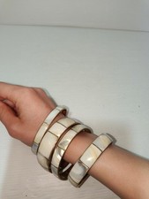 Bracciali vintage madreperla usato  Vercelli