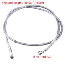 Mangueira de óleo DOT 150cm 59" universal motocicleta ATV braker linha trançada cinza comprar usado  Enviando para Brazil