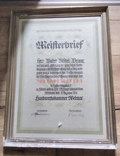 Alt meisterbrief lackierer gebraucht kaufen  Kranichfeld