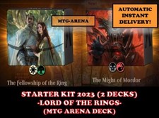MTGA MTG ARENA CODE CARD STARTER KIT 2023 DOUBLE DECK LORD OF THE RINGS MORDOR comprar usado  Enviando para Brazil