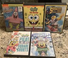 Sponge Bob Square Pants 5 DVD's Lot Nickelodeon 2002, 2012, 2014, 2015 Sea Story comprar usado  Enviando para Brazil