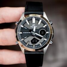 Relógio masculino Casio Edifice EFV-C120L-8A cronógrafo de couro preto digital analógico comprar usado  Enviando para Brazil