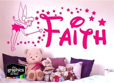Usado, Adesivo estilo Disney personalizado TINKERBELL arte de parede carro de fadas decalque MENINA comprar usado  Enviando para Brazil