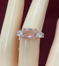 Anel Bomb Party OG RBP6639 "Come Hide Away" Morganite / chapeamento de ouro rosa tamanho 7, usado comprar usado  Enviando para Brazil