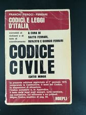 Codice civile editio usato  Roccella Ionica