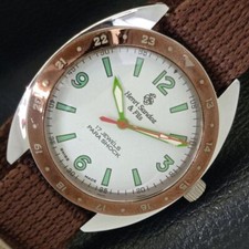 RELÓGIO MASCULINO MECÂNICO DE CORDA HENRI SANDOZ & FILS MOSTRADOR BRANCO SUÍÇO a430208-a comprar usado  Enviando para Brazil