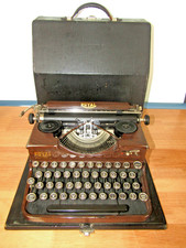 Máquina de escribir portátil Royal "modelo P" acabado grano madera #P72608 de colección 1928 funcionando segunda mano  Embacar hacia Mexico