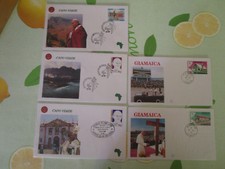 lot de 11 FDC voyage du pape jean paul II 1982 capo verde jamaique slovenie comprar usado  Enviando para Brazil