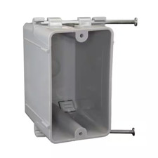 Nuevo Trabajo 1 Velocidad 20 Cu. In. Caja de toma de corriente eléctrica clavada y caja de interruptores con perilla segunda mano  Embacar hacia Mexico