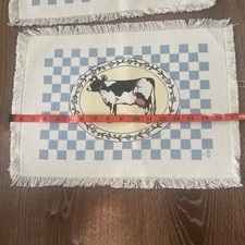 Peças de roupa de cozinha vintage com estampa de vaca conjunto de 4 sem marca novo com etiquetas feitas nos EUA comprar usado  Enviando para Brazil