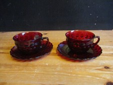 red cups saucers for sale red cups saucers for sale DUDLEY
