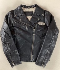 Vintage leather biker for sale  ROYSTON