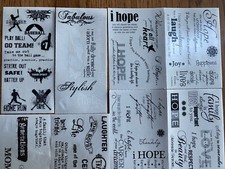 Creative Memories CITAÇÕES Adesivos de Grandes Comprimentos VOCÊ ESCOLHE Variedade de Estilos Transparentes comprar usado  Enviando para Brazil