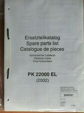 Ersatzteilliste palfinger 2200 gebraucht kaufen  Könnern