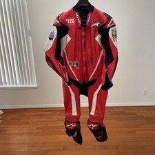 Terno de Moto Masculino Alpinestar Couro Profissional Superbike Tamanho 42 comprar usado  Enviando para Brazil
