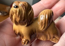 Usado, Estatueta de cachorro vintage Hagen Renaker Lhasa Apso pintada à mão cachorro miniatura 2" comprar usado Usado, Estatueta de cachorro vintage Hagen Renaker Lhasa Apso pintada à mão cachorro miniatura 2" comprar usado  Enviando para Brazil