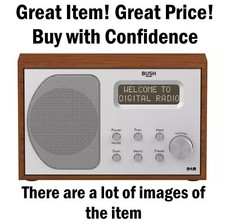 Novo, Bush BD-1207 DAB FM Rádio, Bush DAB FM Rádio, Bush DAB FM Rádio Madeira Marrom comprar usado  Enviando para Brazil