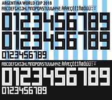 Usado, Conjunto de nome e número para a Copa do Mundo da Argentina 2018 futebol em casa/fora comprar usado  Enviando para Brazil