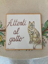 Attenti gatto maiolica usato  Lacco Ameno