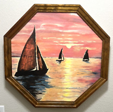 Sailboats sunset oil for sale  Groveland