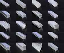 2M 2metri PROFILO ALLUMINIO PER STRISCE STRIP LED BARRA RIGIDA 2mt comprar usado  Enviando para Brazil