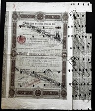 SOC. ITA. STRADE FERRATE DELLA SICLIA - 5 OBBLIG. ROMA 1888 comprar usado  Enviando para Brazil