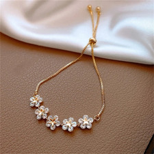 Gold flower bracelet for sale  DONCASTER