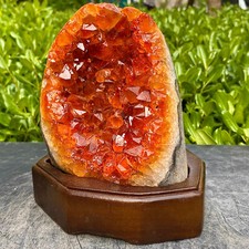 Flor de racimo de cristal de citrino natural de 5,44 lb - raro espécimen de cristal de amatista segunda mano  Embacar hacia Mexico