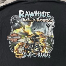 Camisa manga curta Harley Davidson motocicletas tornado esqueleto motociclista tamanho M comprar usado  Enviando para Brazil