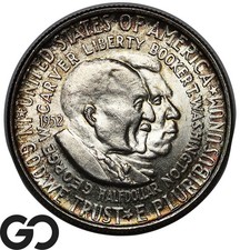 Usado, 1952 Washington-Carver meio dólar comemorativo, joia atraente BU++ comprar usado Usado, 1952 Washington-Carver meio dólar comemorativo, joia atraente BU++ comprar usado  Enviando para Brazil