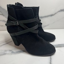 Carlos Santana | Botas femininas de camurça preta festival salto boho milhas tamanho 7 comprar usado  Enviando para Brazil