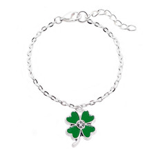 Bracciale quadrifoglio verde usato  Velletri