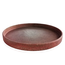 Usado, Peças centrais de prato decorativas em travertino vermelho prato de travertino D.30cm comprar usado  Enviando para Brazil