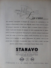 10/1931 PUB STANAVO ESSENCE OIL AIR UNION RAYON D'OR FARMAN ORIGINAL FRENCH AD comprar usado  Enviando para Brazil